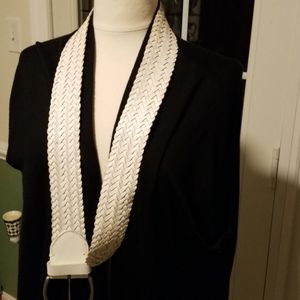 🎄Clearance 🎄White braided Leather Belt
